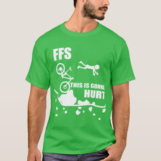 T-shirt Cycling Crash Funny Mountain Biking FFShis Is Gonn (Devant)