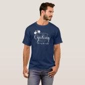 T-shirt cyclisme à travers le monde (Devant entier)