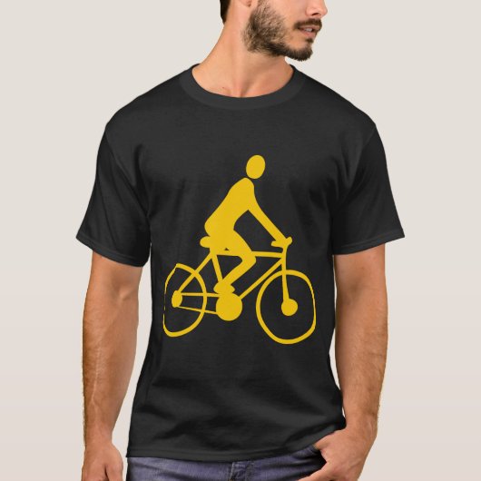 T-shirt Cyclisme - Ambre (Devant)