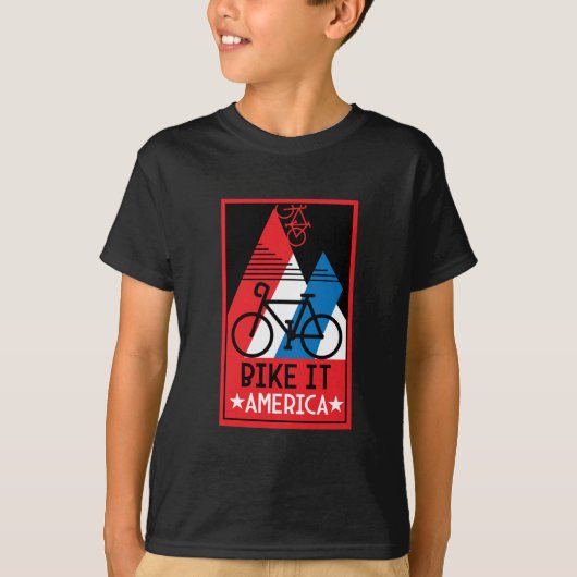 T-shirt Cyclisme Amérique (Devant)