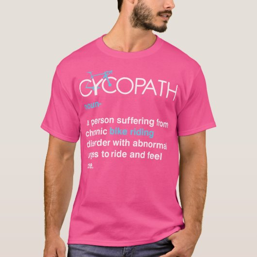 T-shirt Cyclisme amusant Cycopath (Devant)
