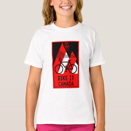 T-shirt Cyclisme Canada (Devant)