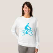 T-shirt Cyclisme - Ciel bleu (Devant entier)