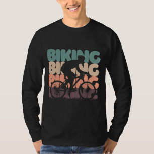 T-shirt Cyclisme Cyclisme Cyclisme couleurs rétro vintage