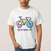 T-shirt Cyclisme de texte personnalisé (Devant)