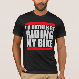 T-shirt Cyclisme J'aimerais Mieux Faire Du Vélo Gras