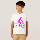 T-shirt Cyclisme - Magenta (Devant entier)