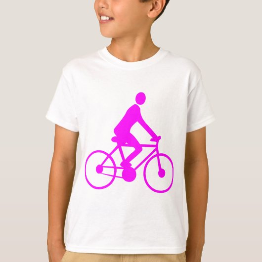 T-shirt Cyclisme - Magenta (Devant)
