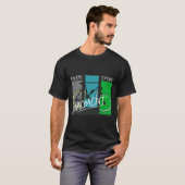 T-shirt Cyclisme Mindfulness et sagesse (Devant entier)