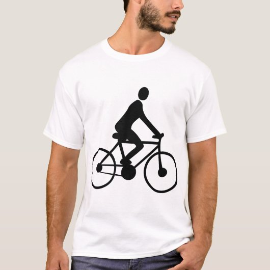 T-shirt Cyclisme - Noir (Devant)