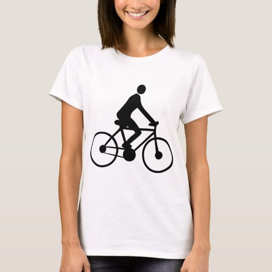 T-shirt Cyclisme - Noir (Devant)