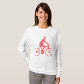 T-shirt Cyclisme - rose tropicale (Devant entier)