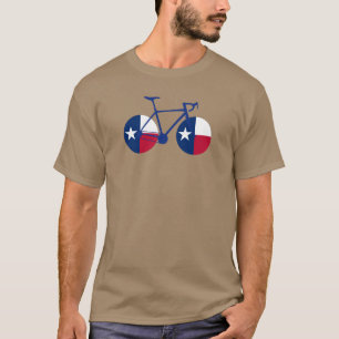 T-shirt Cyclisme sous le drapeau du Texas
