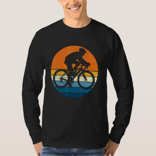T-shirt Cyclisme Sports Retro Vintage Sunset Vélo