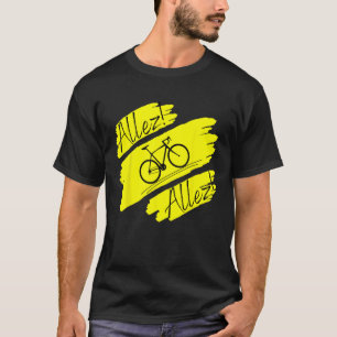 T-shirt Cyclisme Tête vélo drôle Allez Allez Allez Cyclist