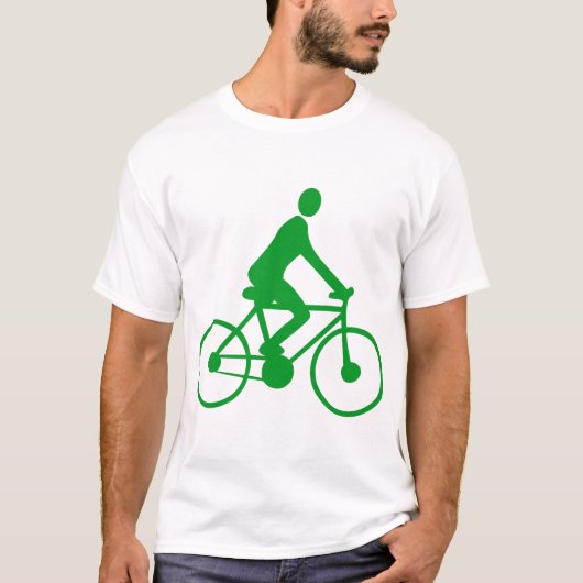 T-shirt Cyclisme - Vert herbe (Devant)