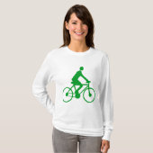 T-shirt Cyclisme - Vert herbe (Devant entier)