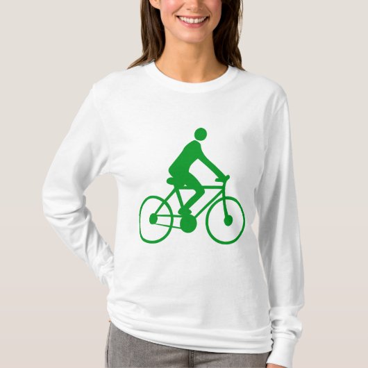 T-shirt Cyclisme - Vert herbe (Devant)