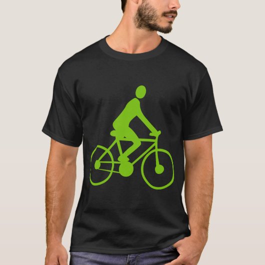 T-shirt Cyclisme - Vert Martien (Devant)