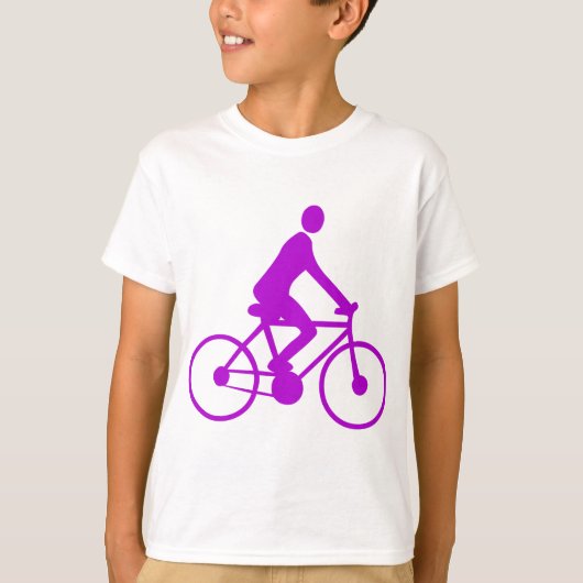 T-shirt Cyclisme - Violet (Devant)