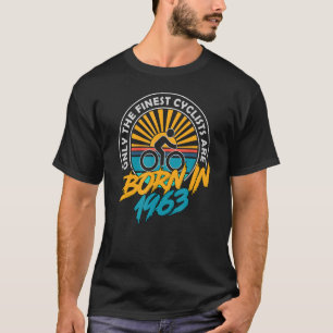 T-shirt Cycliste 60 ans Né en 1963 Cyc 60e anniversaire