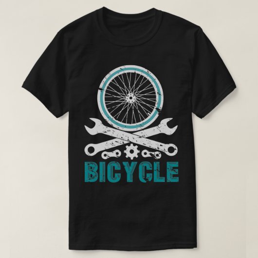 T-shirt Cycliste Cycliste Vélo Tandem (Design devant)