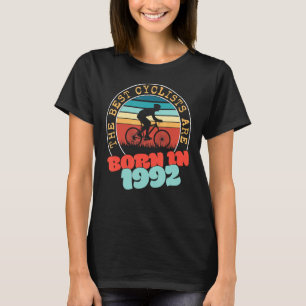T-shirt Cycliste de 30 ans Né en 1992 30e anniversaire Cy