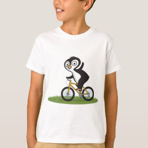 T-shirt Cycliste de pingouin