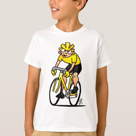 T-shirt Cycliste - faisant un cycle (Devant)