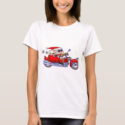 T-shirt Cycliste Père Noël (Devant)