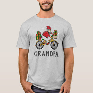 T-shirt Cycliste personnalisé Père Noël Famille de Noël