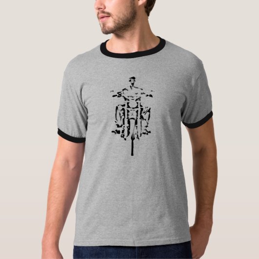 T-shirt Cycliste proscrit (Devant)