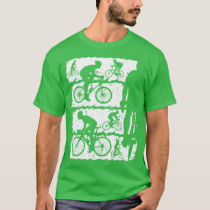 T-shirt Cycliste Silhouette Road Bike Raciste Bicycliste