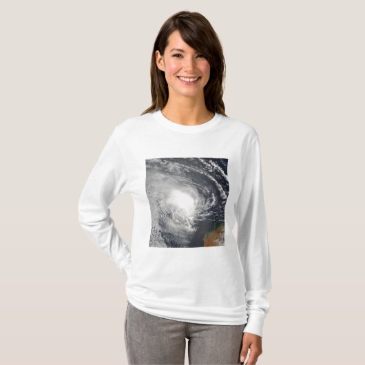 T-shirt Cyclone tropical Jacob approchant l'Australie (Devant entier)