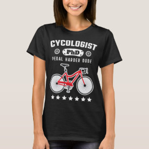 T-shirt Cycologiste PhD Funny Cycliste Road Vélo vélo Gif