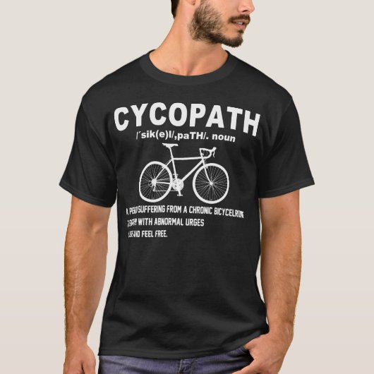 T-shirt cycopath (Devant)