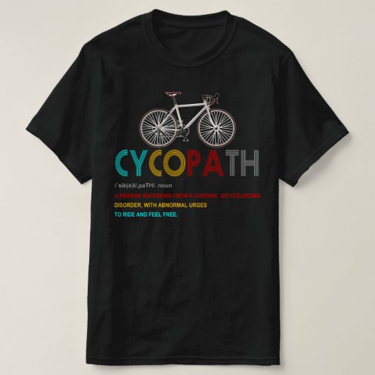 T-shirt cycopath (Design devant)