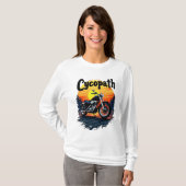 T-shirt Cycopath Greatest Biker Tee avec le coucher de sol (Devant entier)