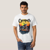 T-shirt Cycopath Greatest Biker Tee avec le coucher de sol (Devant entier)