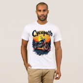 T-shirt Cycopath Greatest Biker Tee avec le coucher de sol (Devant entier)