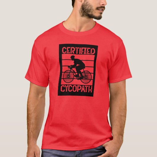 T-shirt Cycopath pour cyclistes (Devant)