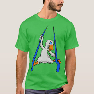 T-shirt Cygne de soie aérienne