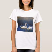 T-shirt Cygnes en roseaux, Bruno Liljefors (Devant)