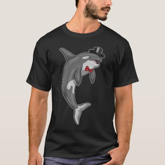T-shirt Cylindre de mariage Orca Groom (Devant)