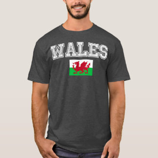 T-shirt Cymru Welsh Wales Football Soccer Jersey Ball