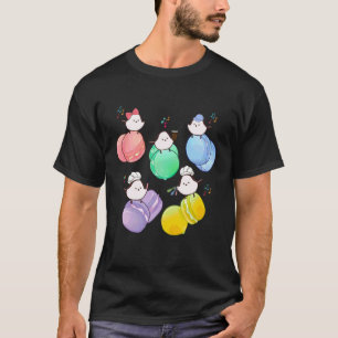 T-shirt Cyprès Oiseau Macaron Coloré Mignon Japon Hok