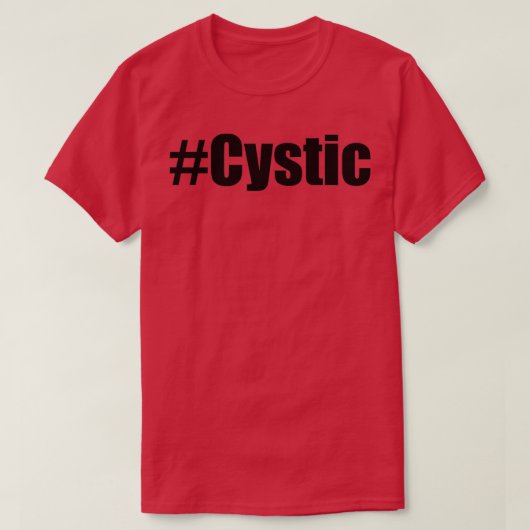 T-shirt Cystic Hashtag (Design devant)