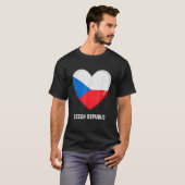 T-shirt Czech Republic Flag   Czech (Devant entier)