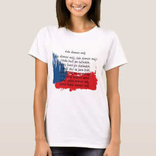 T-shirt Czechia/République Tchèque - můj de domov de Kd