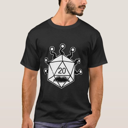 T-shirt d20 Beholder! (Devant)